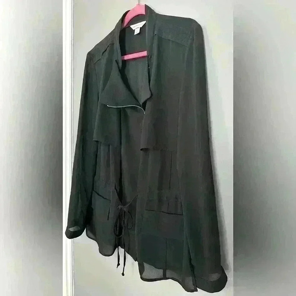 Christopher & Bank Black Long Sleeve Women's Blazer (342) - Picture 4 of 12